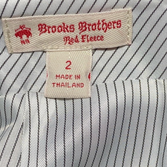 Brooks Brothers Skirt Red Black Gingham Checkered Plaid Gold button size 2 - Picture 8 of 8